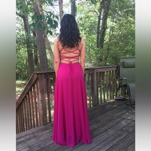 Lulus open back maxi dress